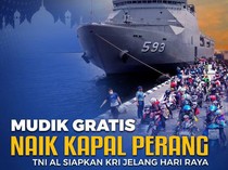 Mudik Gratis Naik Kapal Perang, Ini Syarat Pendaftaran dan Rutenya