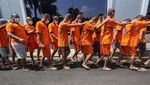 Puluhan Pengedar Narkotika Digiring di Mapolres Bogor
