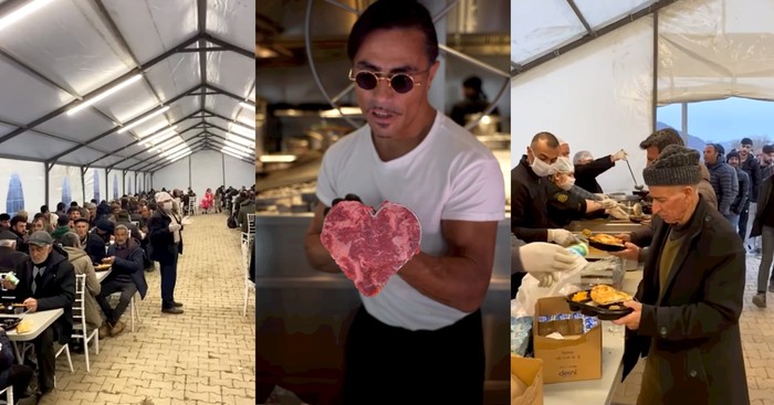 Gelar Buka Puasa Bersama, Salt Bae Undang 1000 Anak dan Lansia