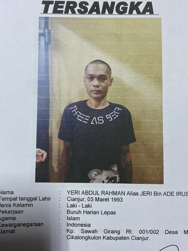 Wajah tahanan yang kabur di Cianjur.