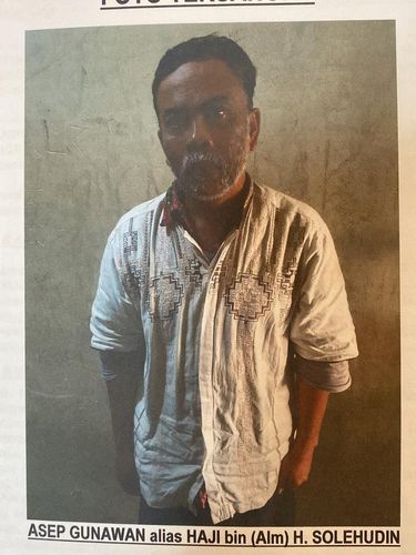 Wajah tahanan yang kabur di Cianjur.