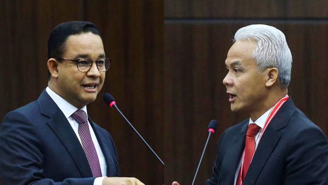 Anies Baswedan dan Ganjar Pranowo
