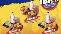 Sehabis buka puasa dan mau nongkrong di Gacoan?Ada Paket Nomat dari harga Rp 18.000 sudah dapat aneka dimsum dan minuman lho. Foto: Official Site