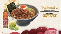 Terakhir di Gokana Ramen & Teppan ada Paket Rahmat di Ramadan. Dengan harga Rp 62.727, sudah bisa makan ramen rendang, es buah melon dan Teh Pucuk. Foto: Official Site