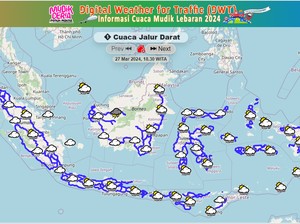 Cara Cek Informasi Cuaca Jalur Mudik Lebaran 2024 di Situs BMKG