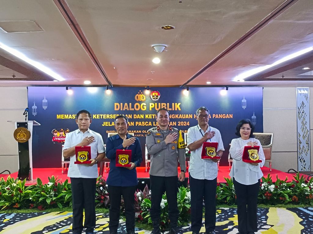 Dialog Publik bertema Memastikan Ketersediaan dan Keterjangkauan Harga Pangan Jelang dan Pasca Lebaran 2024 di Jakarta, Rabu (27/3/2024). (CNBC Indonesia/Martya Sari)