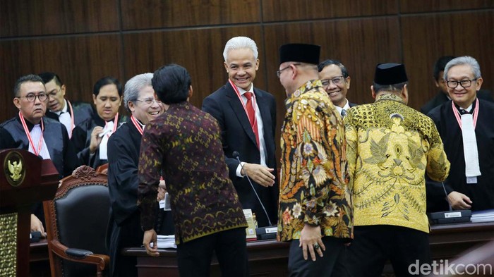 Giliran Ganjar Mahfud Hadiri Sidang Perdana Sengketa Pilpres