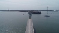 Media lokal Fox Baltimore melaporkan insiden ini membuat seluruh jalur pelayaran yang melewati jembatan tersebut terpaksa ditutup.