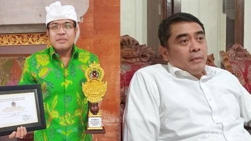 Kolase foto Gede Ngurah Ambara Putra dan I Gusti Ngurah Arya Wedakarna (AWK). (Dok. detikBali)