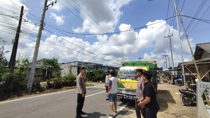 Lokasi bocah 7 tahun tewas tertabrak truk.