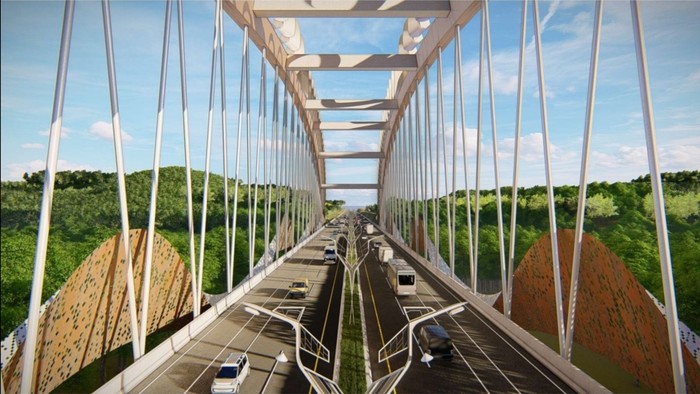Mengintip Progres Jembatan Dirgahayu di Tol IKN.