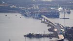 Penampakan Jembatan Baltimore AS Ambruk Ditabrak Kapal Kargo