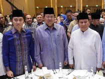 Prabowo Semeja Bareng SBY-AHY-Ibas di Buka Bersama PD