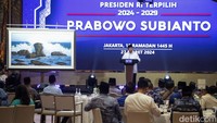 Prabowo juga menyampaikan sambutannya dalam acara ini.