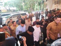 Disambut SBY-AHY, Prabowo Tiba di Acara Bukber Partai Demokrat
