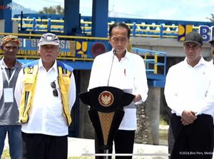 Jokowi Resmikan Bendung dan Irigasi Gumbasa di Sulteng Senilai Rp 1,2 T