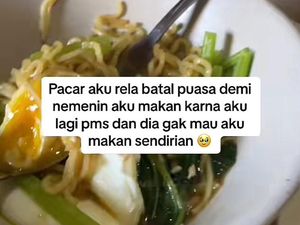 Rela Batal Puasa Demi Temani Pacar Makan Siang, Pria Ini Dikritik Keras