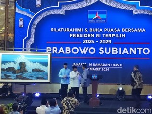 Dapat Lukisan dari SBY, Prabowo Sebut bakal Pajang di Istana Negara yang Baru