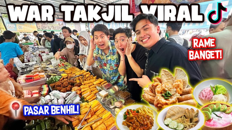 Seru! Jerome Polin Ikut 'Takjil War' di Benhil Bareng Tomo dan Yusuke