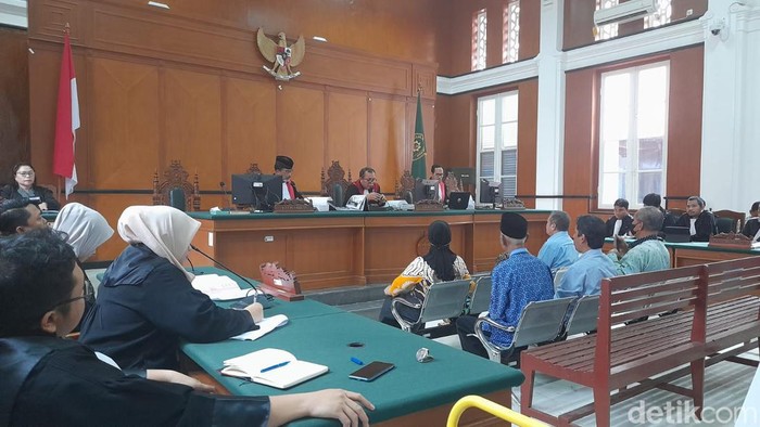 Sidang kasus dugaan korupsi industri sampah Makassar. Andi Audia/detikSulsel