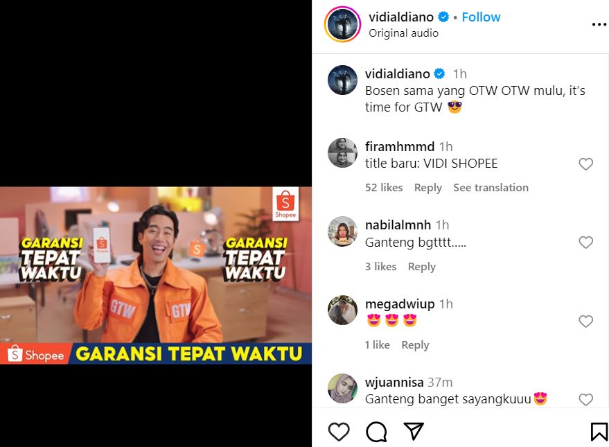 Tangkapan Layar Vidi Aldiano