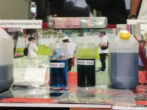 Bareskrim Sita 29.046 Liter Pertamax Palsu dari 4 SPBU Jakarta-Depok