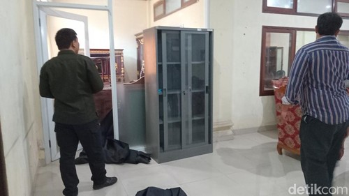 Bekas ruang kerja AWK di kantor DPD RI Provinsi Bali yang sudah dikosongkan, Kamis (28/2/2024). (Aryo Mahendro/detikBali)