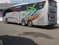 PO SAN Luncurkan Bus Baru, Kombinasikan Bodi Adiputro dan Sasis Scania