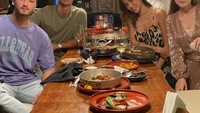 Celine juga berteman dekat dengan Kessica Iskandar. Makan malam bersama keluarga Jessica ISkandar jadi cara Celine untuk menjaga hubungan baiknya. Foto: Instagram/celinevangelista