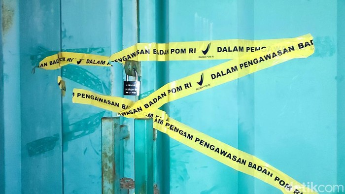 Gudang obat terlarang yang digerebek di Semarang. Dipotret Kamis (28/3/2024).