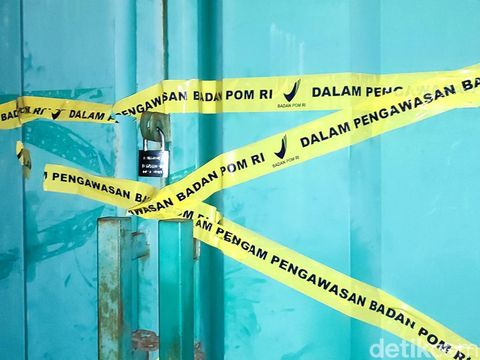 Gudang obat terlarang yang digerebek di Semarang. Dipotret Kamis (28/3/2024).