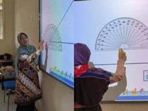 Viral! Guru di MTSN 1 Pasuruan Ngajar Pakai Papan Tulis Canggih