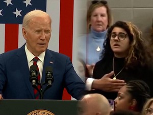 Momen Biden Diinterupsi Pedemo Pro-Palestina saat Bahas Isu Kesehatan