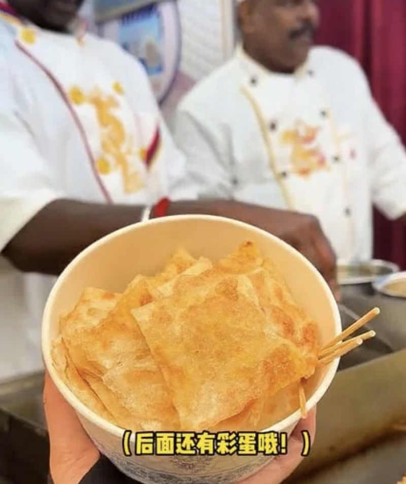Kurang Cuan di Malaysia, Penjual Ini Pindah ke China Jual Roti Canai Rp 50 Ribuan