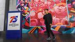 Peringatan 75 Tahun Hubungan Diplomatik RI-Australia dalam Logo dan Mural AR