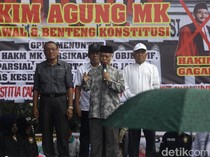 Potret Fachrul Razi-Din Syamsuddin Ikut Demo Sengketa Pilpres di Patung Kuda