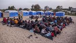 Potret Pengungsi Palestina saat Berbuka Puasa Bersama