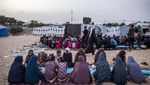Potret Pengungsi Palestina saat Berbuka Puasa Bersama