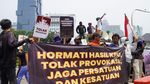 Potret Unjuk Rasa soal Jaga Independensi MK di Patung Kuda