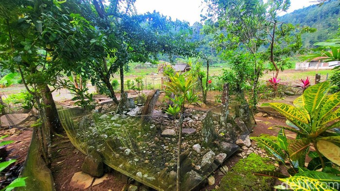 Situs Salak Datar di Desa Cimaja, lokasinya tersembunyi diantara permukman warga dan area perbukitan kawasan TNG Halimun-Salak