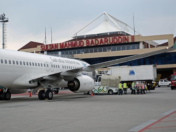 Suasana di Bandara Sultan Mahmud Badaruddin II