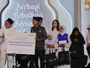 Tebar Berkah Ramadan, Mandiri Group Santuni 57.000 Anak Yatim dan Duafa