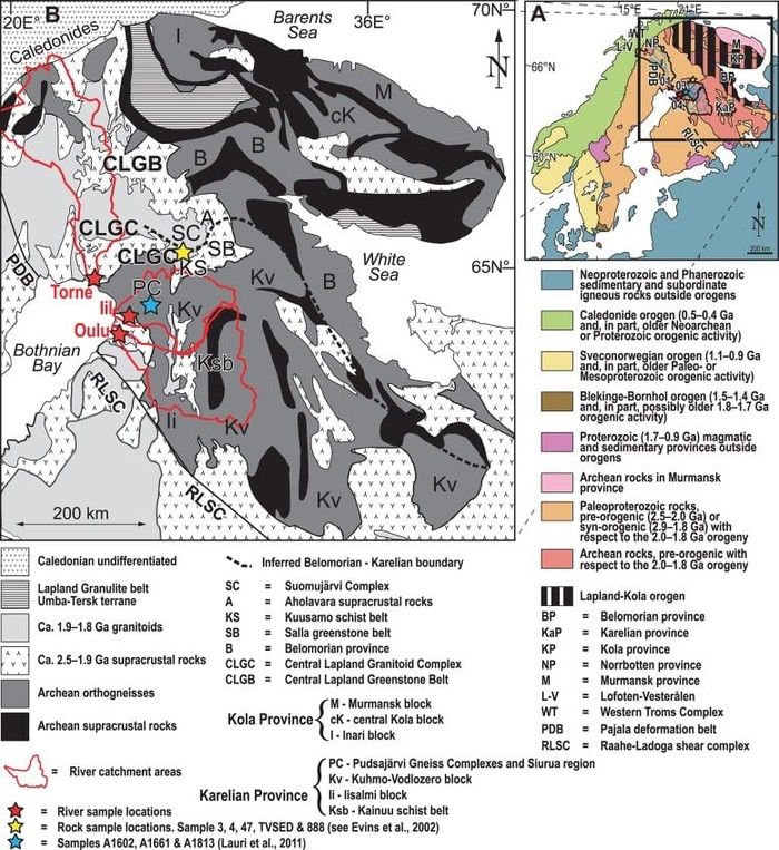 Kristal zirkon yang ditemukan di pasir sungai Finlandia awalnya mengkristal di magma granit jauh di dalam kerak bumi.