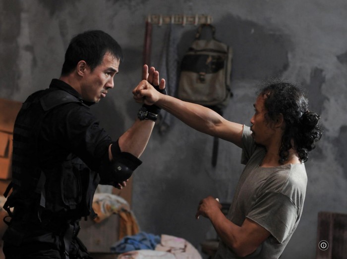 The Raid Cuplikan adegan dalam film The Raid (2011).