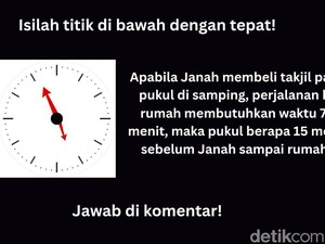 Waktu Berbuka Masih Lama, Ayo Tes Otak Dulu pakai Jam Analog