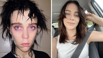 Foto pertama diambil pada Januari 2020 dan foto kedua pada Oktober 2023. Sekarang dia sudah berusia 31 tahun dan bersih. Foto: Competitive_Ship2852 via Bored Panda