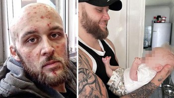 Sudah kecanduan selama 10 tahun. Kehadiran sang anak mampu mengubah hidupnya. Foto: huntervsaddiction via Bored Panda