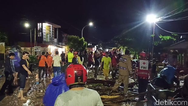 Banjir bandang di Palopo. Rachmat Ariadi/detikSulsel