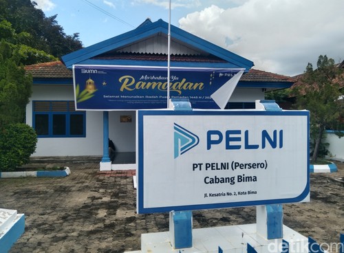 Kantor Pelni Cabang Bima, NTB. (Foto: Dok. Rafiin/detikBali)