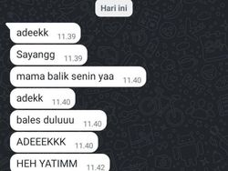 Kumpulan Chat Random Bikin Nyengir, yang Lagi Makan Awas Keselek